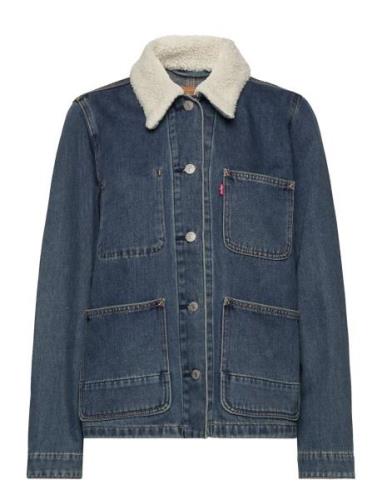 Warm Chore Coat More Time Warm Farkkutakki Denimtakki Blue LEVI´S Wome...