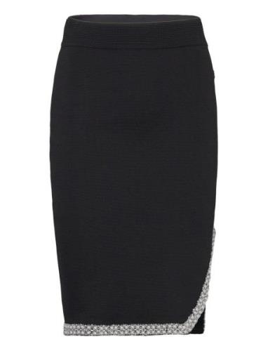 Fashion Knit Skirt Lyhyt Hame Black Karl Lagerfeld