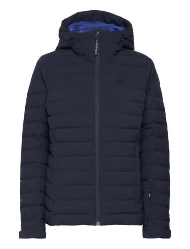 W Thermic Down Jacket Vuorillinen Takki Topattu Takki Navy J. Lindeber...