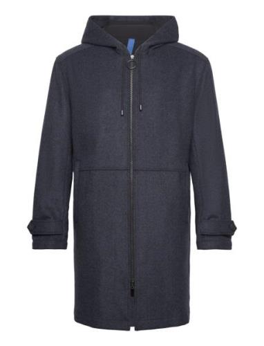 Paavo Wool Parka Coat Parka Takki Navy FRENN