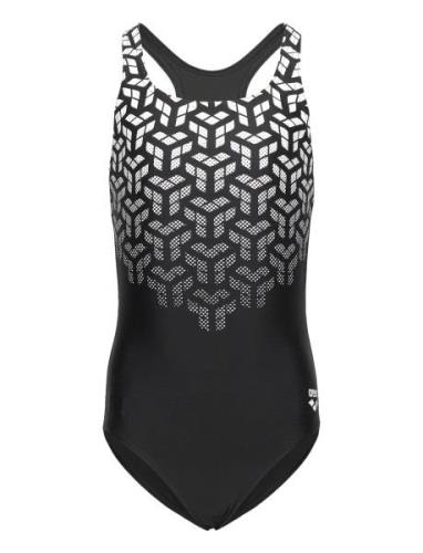 Girl's Arena Kikko V Swimsuit Swim Pro Back Black- Uimapuku Uima-asut ...