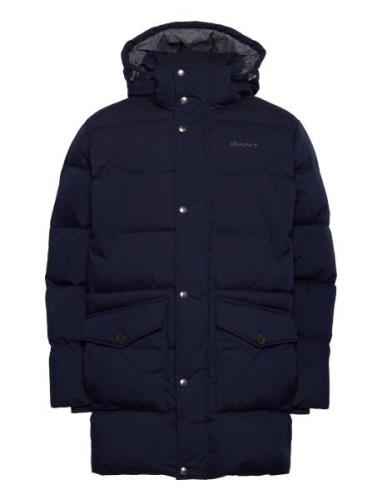 Long Alta Down Jacket Vuorillinen Takki Topattu Takki Navy GANT