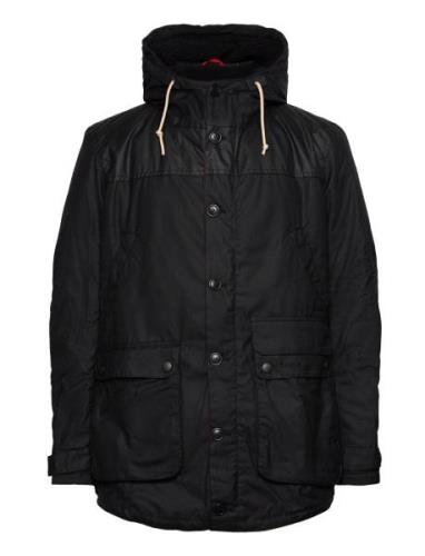 Barbour Game Parka Wax Parka Takki Black Barbour