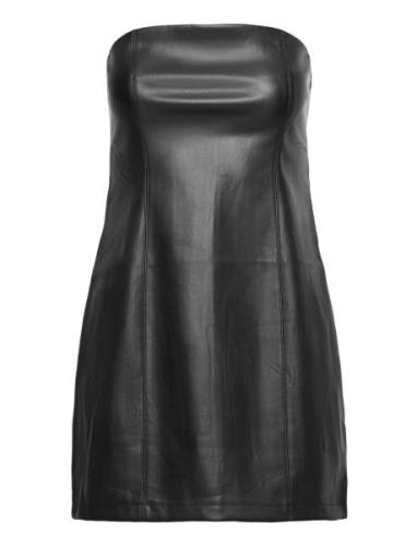 Pu Mini Tube Dress Lyhyt Mekko Black Gina Tricot