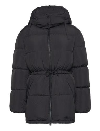 Mid Length Down Jacket Vuorillinen Takki Topattu Takki Black GANT