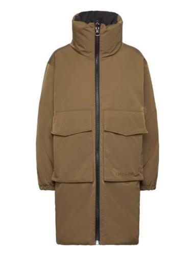 Cmmicco-Coat Topattu Pitkä Takki Green Copenhagen Muse