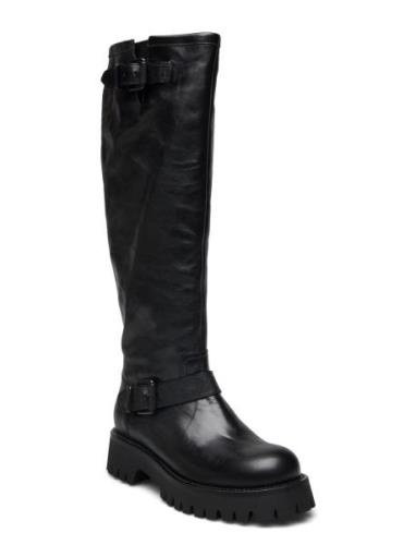 Long Boots Korkeavartiset Saapikkaat Black Billi Bi