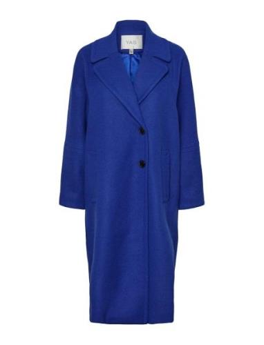 Yasmanga Wool Mix Coat Outerwear Coats Winter Coats Blue YAS