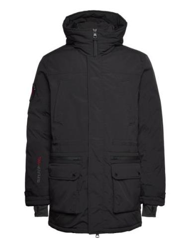 City Padded Parka Jacket Parka Takki Black Superdry