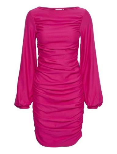 Rifagz Ls Dress Lyhyt Mekko Pink Gestuz