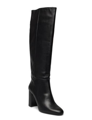 New Long Classic Boot Korkeavartiset Saapikkaat Black Apair