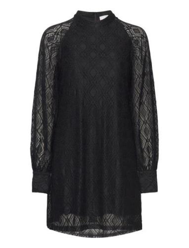 Texas Lace Dress Lyhyt Mekko Black Noella