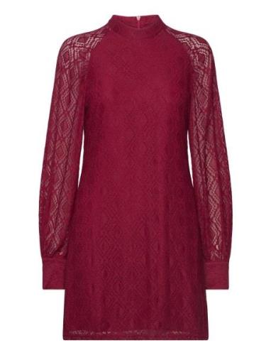 Texas Lace Dress Lyhyt Mekko Red Noella