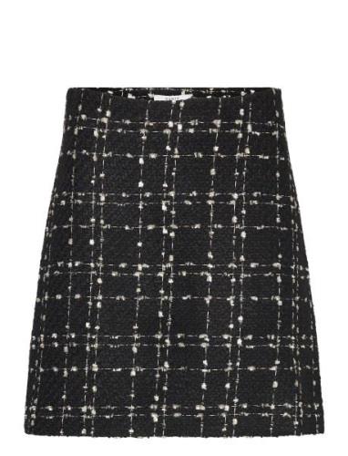 D6Jomba Bouclé Skirt Lyhyt Hame Black Dante6