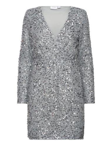 Vicava Sequin Dress / 1 Lyhyt Mekko Silver Vila