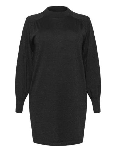 Kcregitta Knit Dress Lyhyt Mekko Black Kaffe Curve