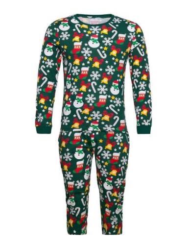 Christmas Pyjamas Green Pyjama Multi/patterned Christmas Sweats