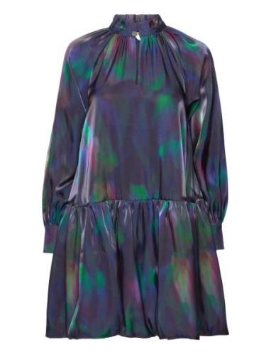 Yasaurora Ls Dress - Show Lyhyt Mekko Multi/patterned YAS