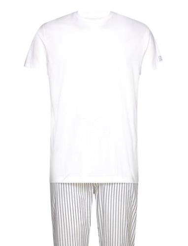 Stripe Pj Pants And T-Shirt Gb Pyjama White GANT