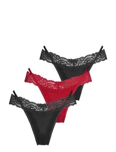 3-Pack Willow Ulv String Stringit Alusvaatteet Black Hunkemöller