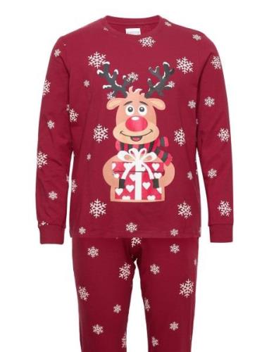 Rudolph's Cute Pajamas Pyjama Red Christmas Sweats