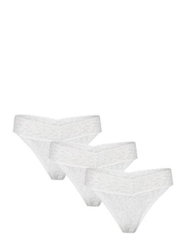 48113Pk - Original Rise Thong - 3 Pack Stringit Alusvaatteet White Han...