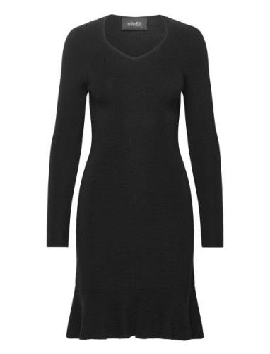 Malin Merino Dress Lyhyt Mekko Black Ella&il