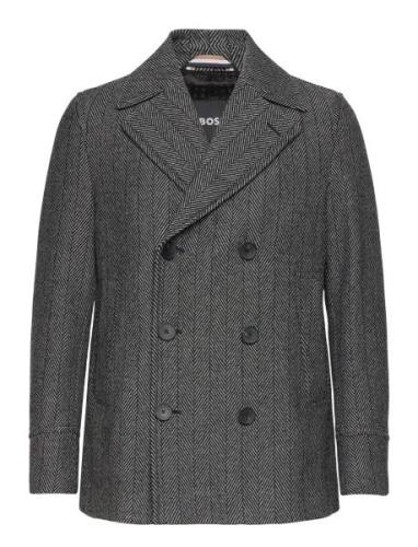 H-Hyde-Peacoat-224 Villakangastakki Black BOSS