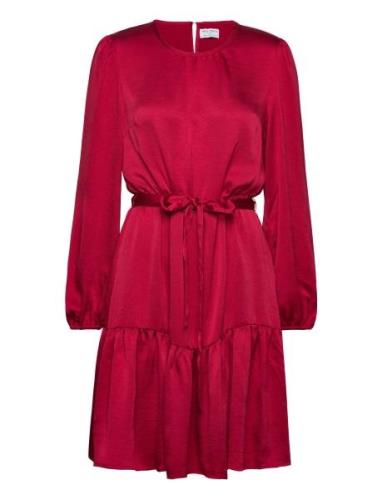 Dress Leyla Satin Lyhyt Mekko Red Lindex