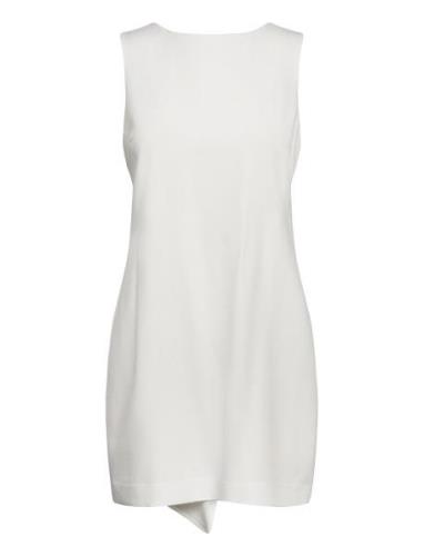 Yassally Sl Bow Dress - Ka Lyhyt Mekko White YAS