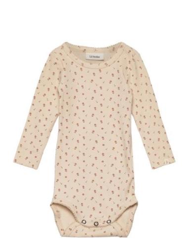 Nbfgago Ls Slim Body Lil Noos Bodies Long-sleeved Beige Lil'Atelier