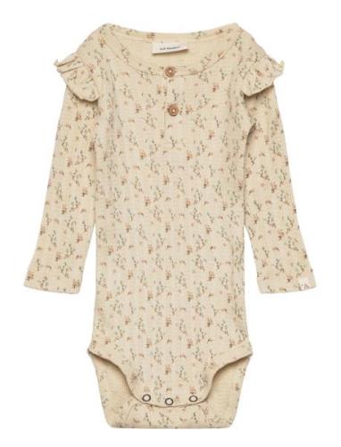 Nbfthida Ls Slim Body Lil Bodies Long-sleeved Beige Lil'Atelier