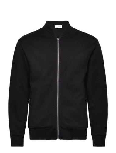 Slhmack Sweat Bomber Ls Noos Bombertakki Takki Black Selected Homme