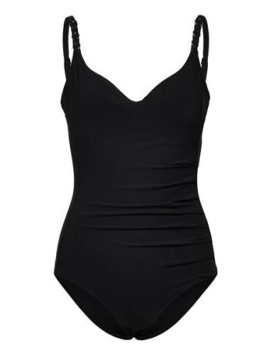 Emblem Bikini Covering Underwired Swimsuit Uimapuku Uima-asut Black Ch...