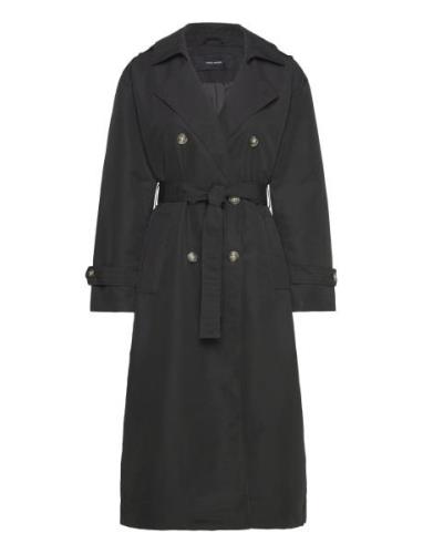 Vmchloe Long Trenchcoat Ga Noos Trenssi Takki Black Vero Moda