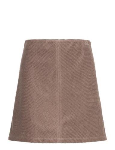 Srmeggy Skirt Lyhyt Hame Brown Soft Rebels