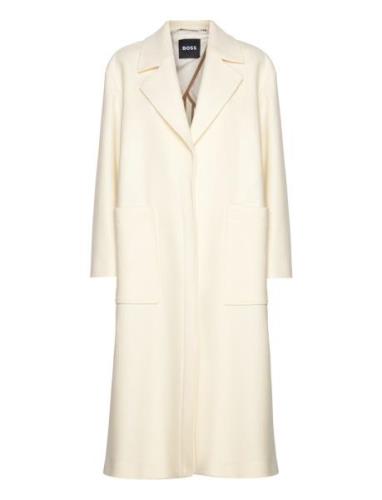 Caridi Outerwear Coats Winter Coats Cream BOSS