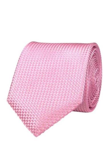 Silk Tie Solmio Kravatti Pink Portia 1924