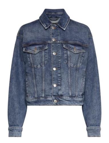 C_Trucker Jacket Farkkutakki Denimtakki Blue BOSS