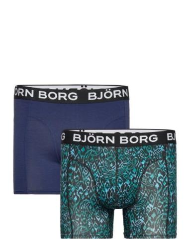 Bamboo Cotton Blend Boxer 2P Bokserit Green Björn Borg