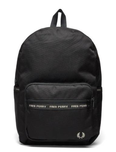 Fp Taped Back Pack Reppu Laukku Black Fred Perry