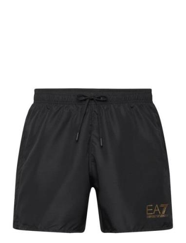 Mens Woven Boxer Uimashortsit Black EA7