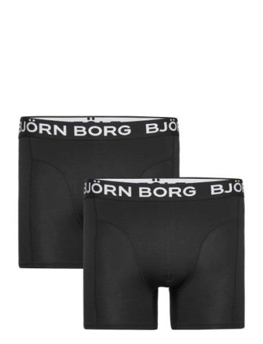 Bamboo Cotton Blend Boxer 2P Bokserit Black Björn Borg