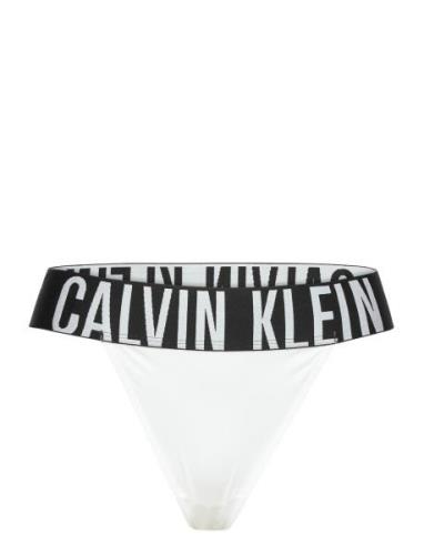 High Leg Thong Stringit Alusvaatteet White Calvin Klein