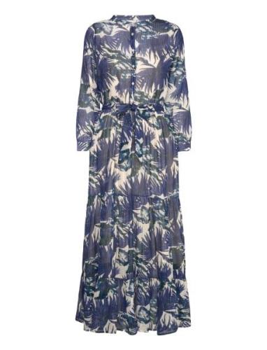 Neell Maxi Dress Ls Maksimekko Juhlamekko Blue Lollys Laundry