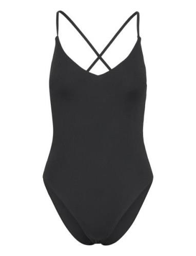 Swimsuit Naila Rib Uimapuku Uima-asut Black Lindex