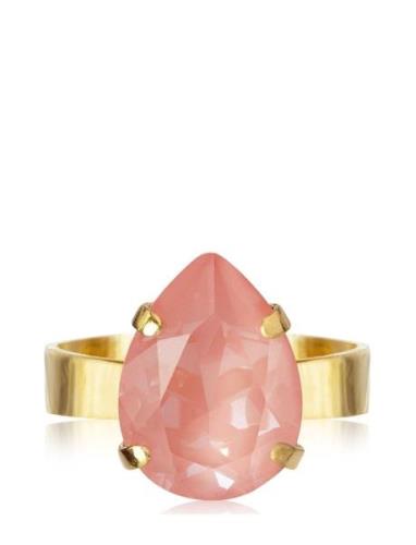 Mini Drop Ring Sormus Korut Pink Caroline Svedbom