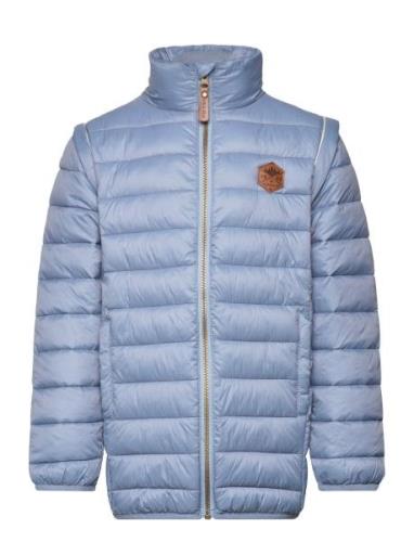 Nylon Puffer 2 In 1 Jacket Toppatakki Blue Mikk-line