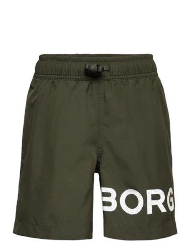 Borg Swim Shorts Uimashortsit Khaki Green Björn Borg