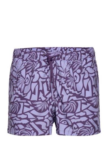 Borg Print Swim Shorts Uimashortsit Purple Björn Borg